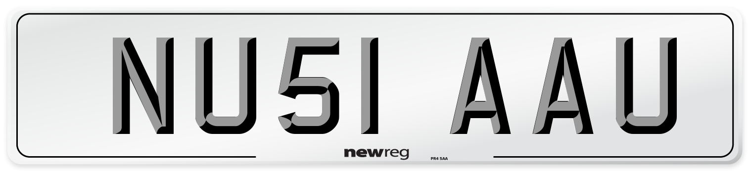 NU51 AAU Number Plate from New Reg